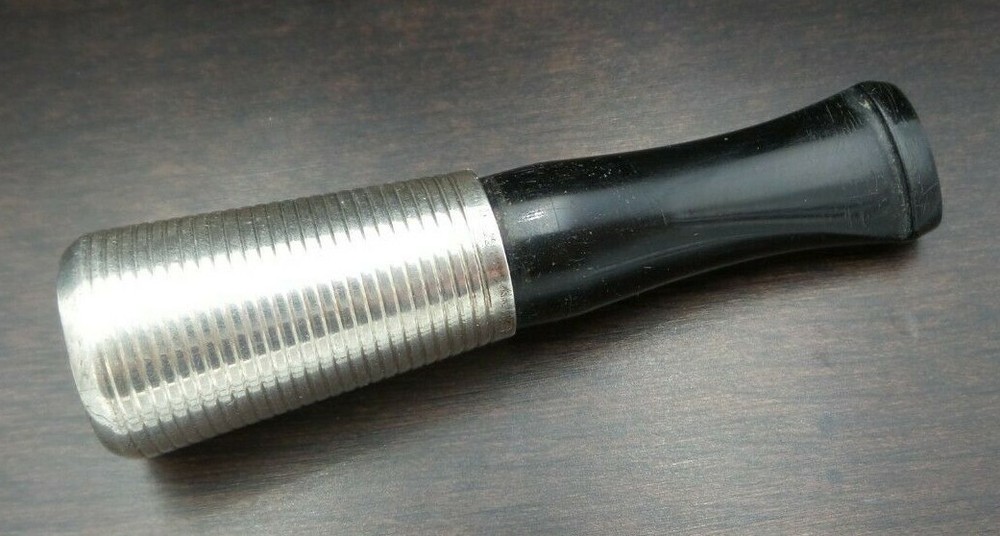 Antique German Sterling Silver & Black Bakelite Cigarette Tip