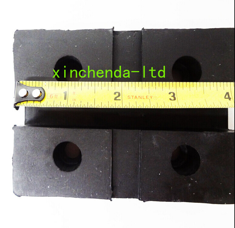 RECTANGULAR RUBBER ARM PAD FOR GLOBE LIFT -SET OF 4 PADS- RECTANGLE 4 BOLT STYLE