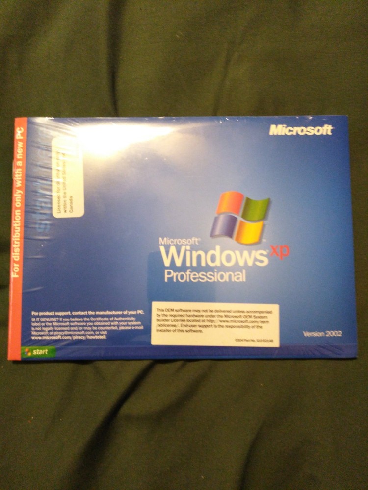 Windows XP Professional Sealed