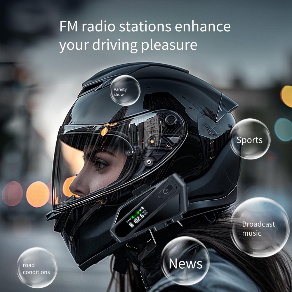 Intercom Headset Bluetooth For Motor C6 Soft Microphones
