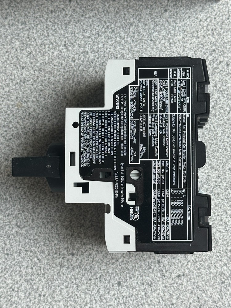 NEW Eaton XTPR032BC1 MANUAL MOTOR PROTECTOR 25-32A B-FRAME CLASS 10 45mm Frame