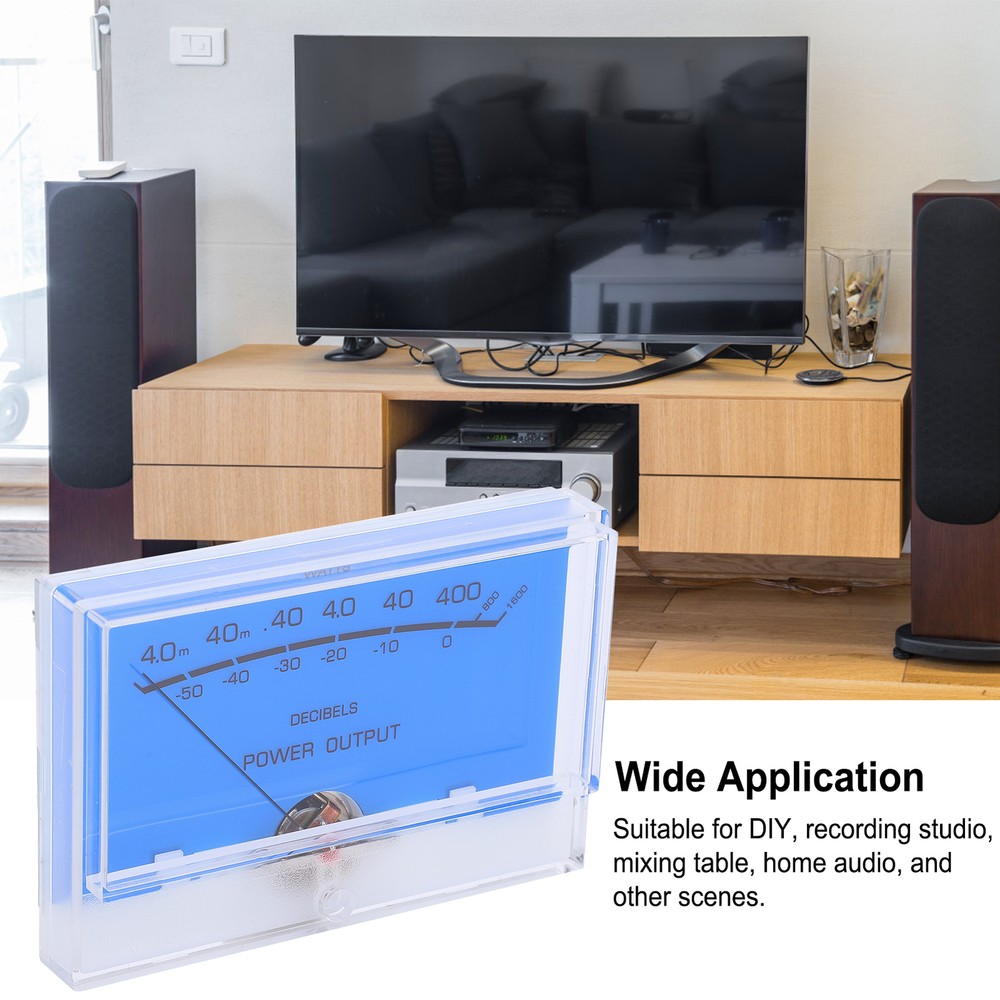 High Accuracy DB Level Header Audio Power Amplifier VU Meter With Backlight