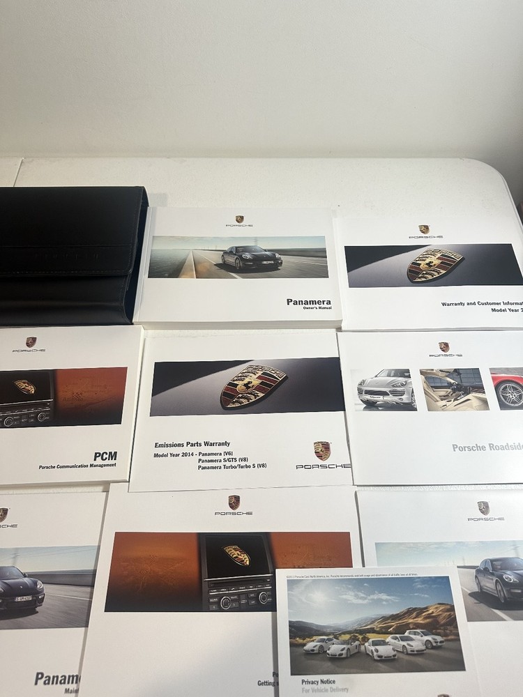 Porsche Panamera Owner Manual Set 2014