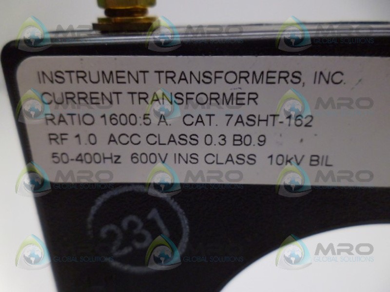 INSTRUMENT TRANSFORMERS 7ASHT-162 CURRENT TRANSFORMER NSNP