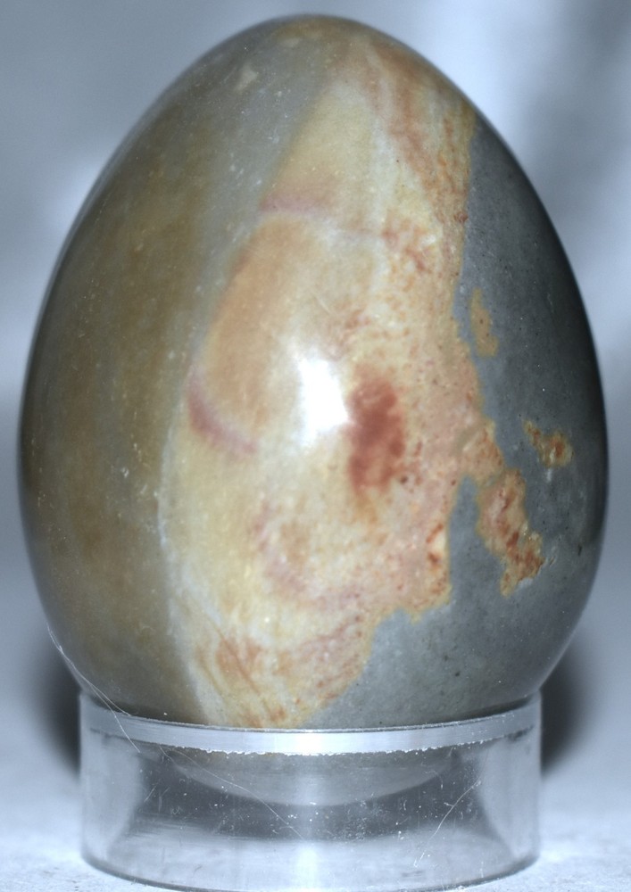 Polychrome Jasper Egg w/Stand 2.13"/118 Grams