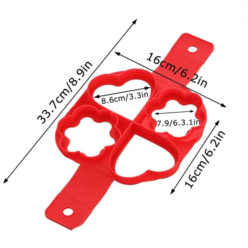 Egg Pancake Ring Nonstick Pancake Maker Mold Silicone Egg Cooker Fried Egg Shape