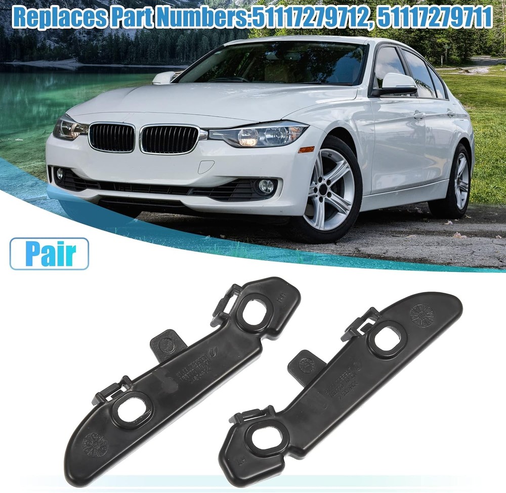 1 Pair Front Bumper Mounting Support Bracket for 328i 2012-2016 51117279712 5111