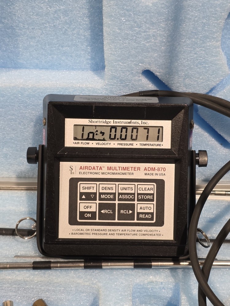 Shortridge Instruments Airdata Multimeter Electronic Manometer ADM-870