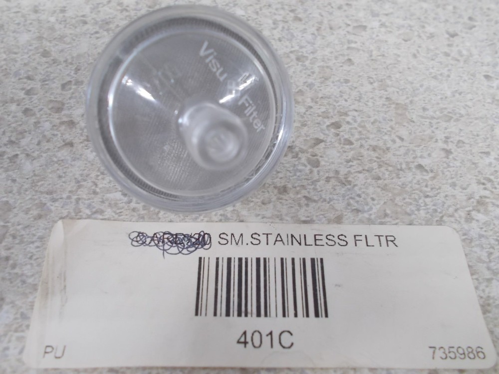 NOS Visu Fuel Filter Small Stainless Filter 1/4" 401C