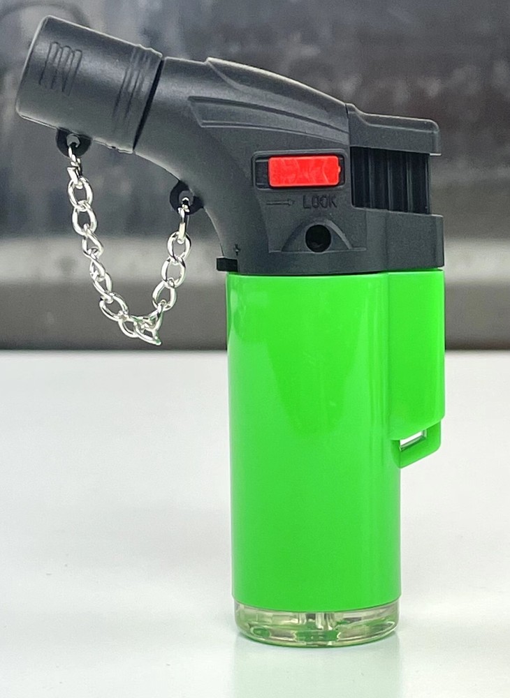 12 Pack Double Jet Torch Lighter Adjustable Butane Refillable Neon Color