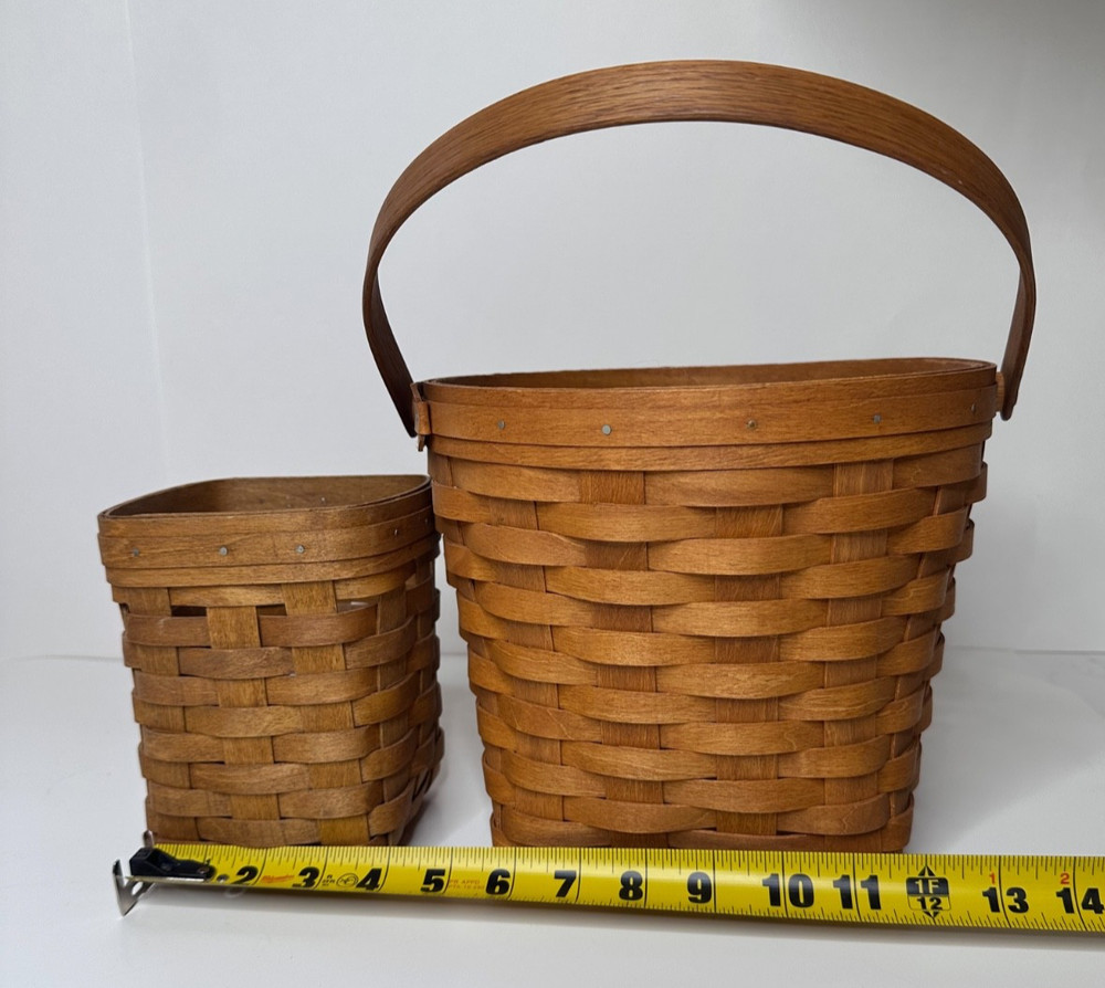 Workshops Baskets Lot 2 Sing Handle, Spoon Basket