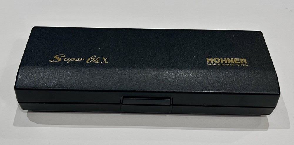 Vintage Hohner Super 64x Chromatic harmonica
