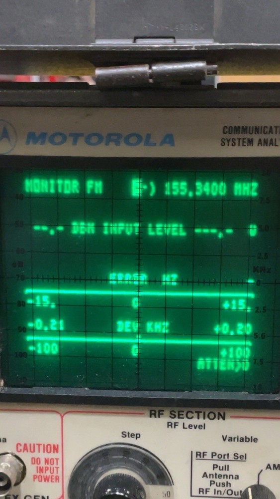 Motorola R2014D/500 Communication Spectrum Analyzer