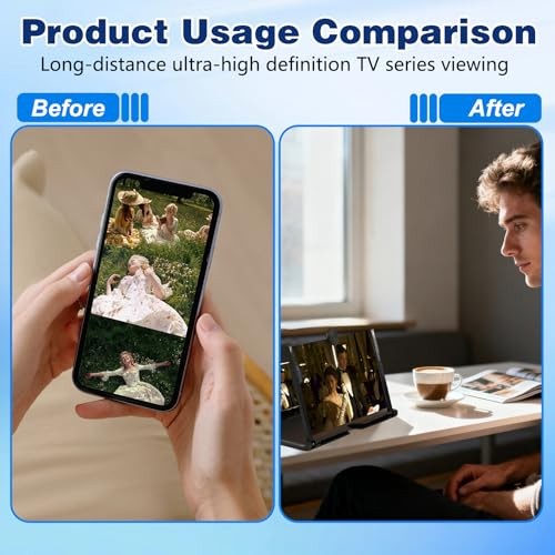 Screen Magnifier Version, 2026 New Mobile Phone 3D Pull-Out HD 12 Inch