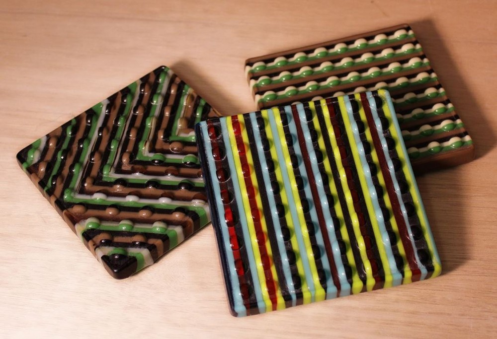 Dot Coaster Mold Glass Fusing Kiln Mold