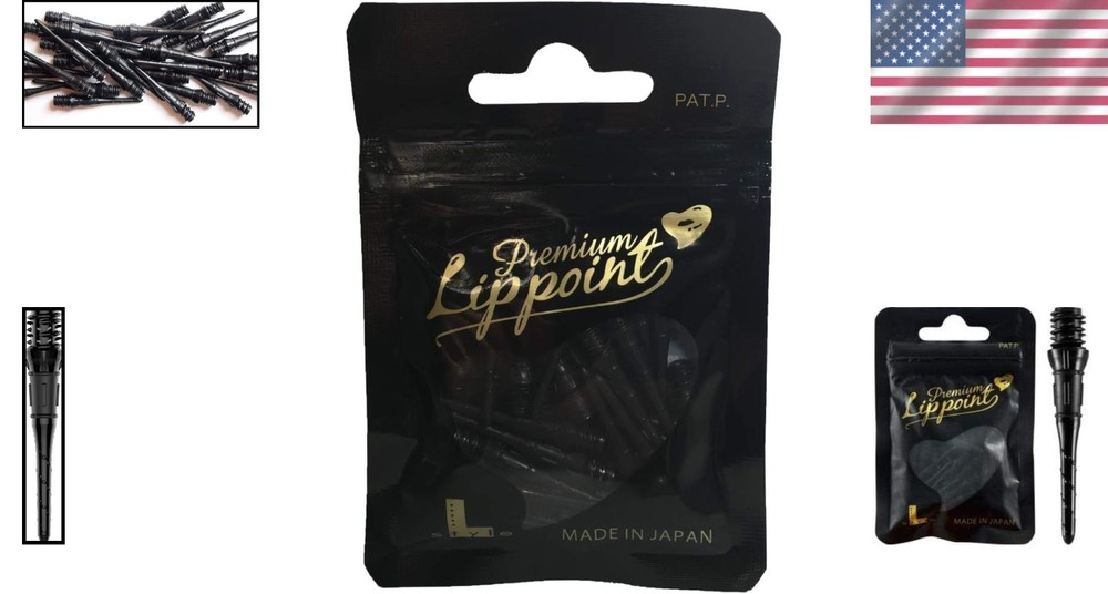 Durable Japanese Soft Tip Dart Points, 30 Count – Fits Standard 2BA Threads