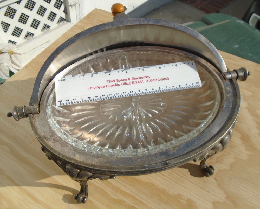 Breakfast Warmer Elkington 17407 Rolltop England Silverplate
