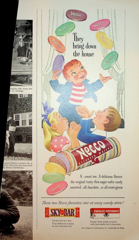 Original Necco Ad: They Bring Down the House
