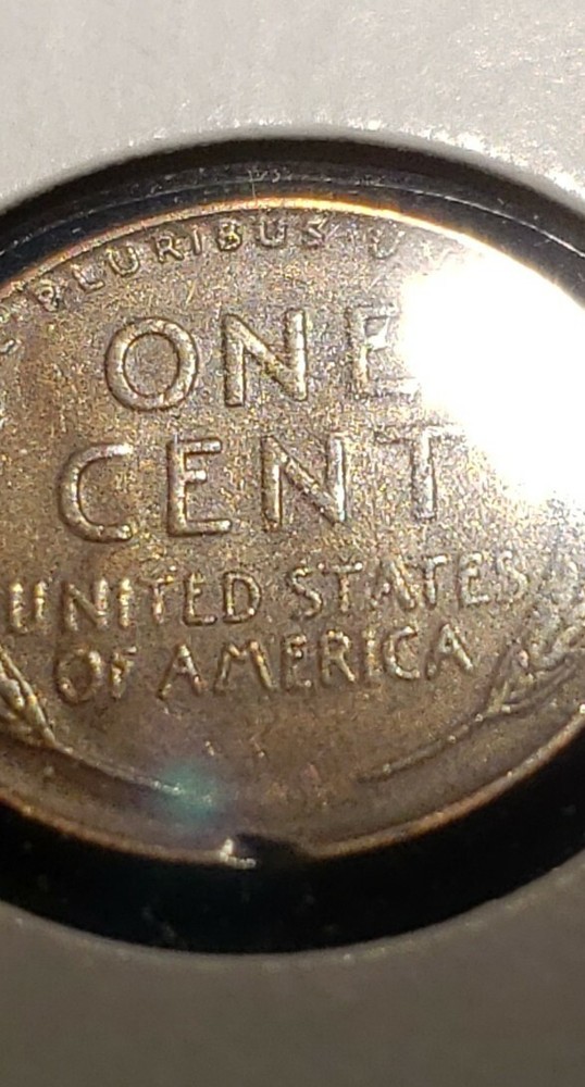 1940 Lincoln Cent ERROR Strike Through Lincoln Bust On Reverse
