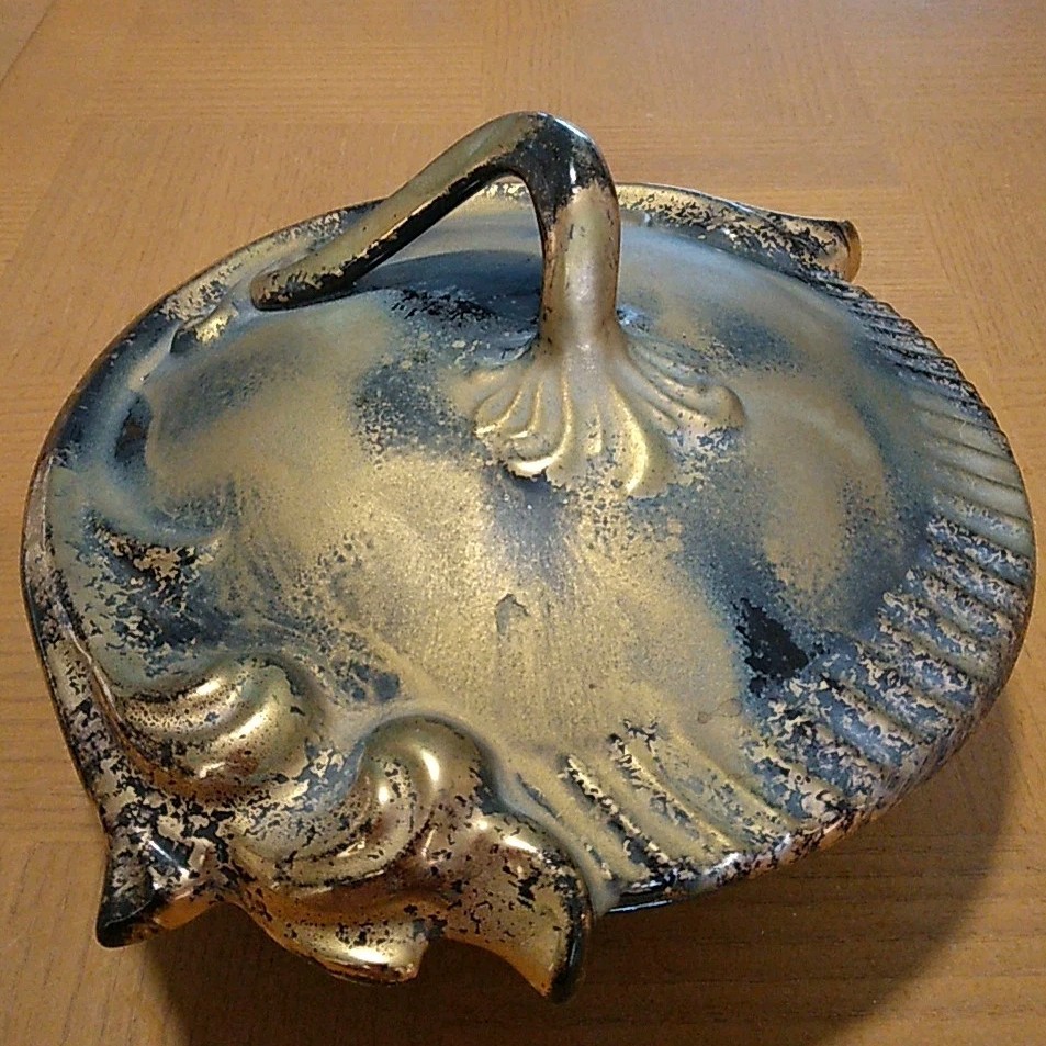 VINTAGE MAURICE CALIFORNIA LUSTERWARE POTTERY SERVING DISH