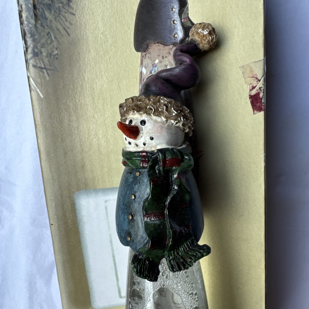 Snowman Night Light with moving Glitter