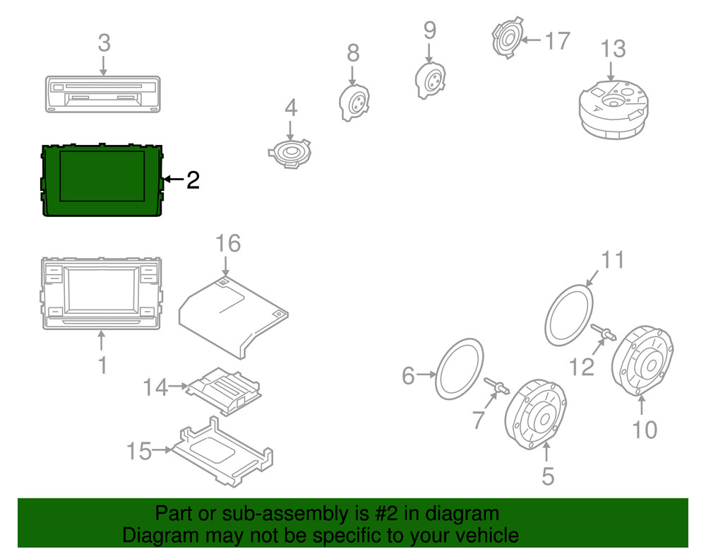 Genuine Volkswagen Display System 5NN-919-605-D