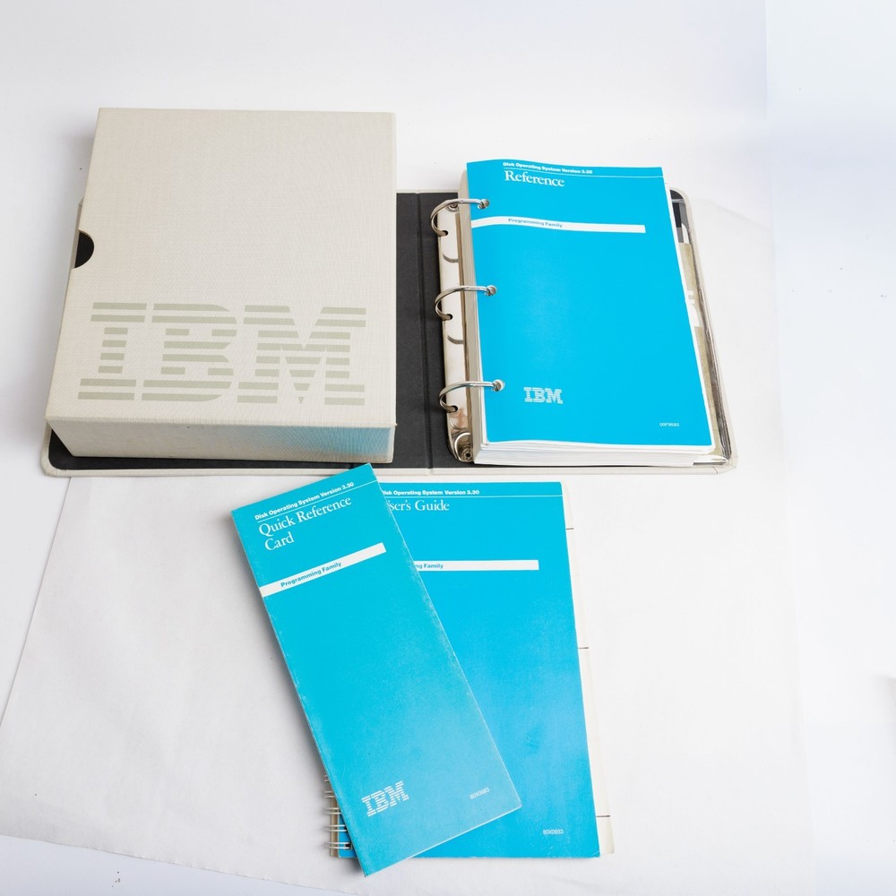 IBM DOS 3.3 Disk Operating System Manuals with Disks First Edition