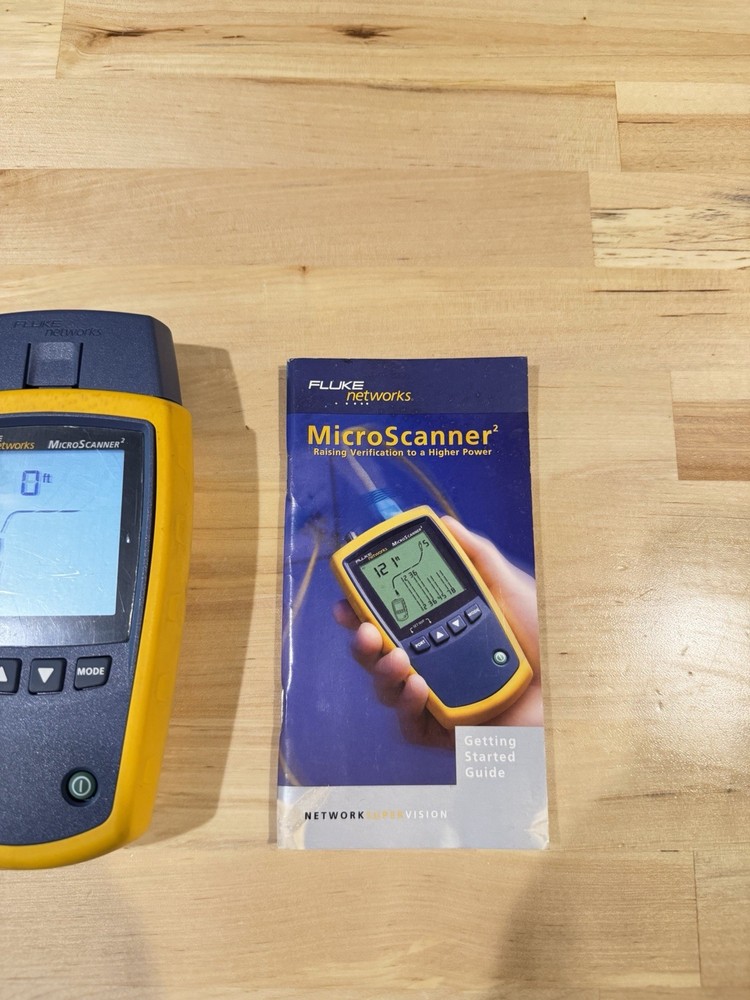 FLUKE NETWORKS MICROSCANNER 2 CABLE VERIFIER TESTER (TESTED)
