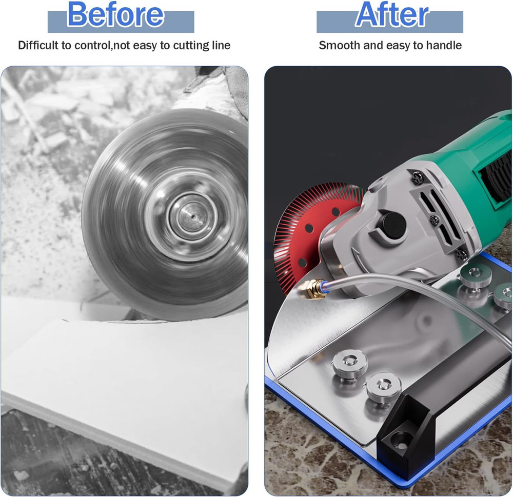 45 Degree Tile Chamfering Tool, Angle Grinder Stand for 45° Tile Cutting, Tile C
