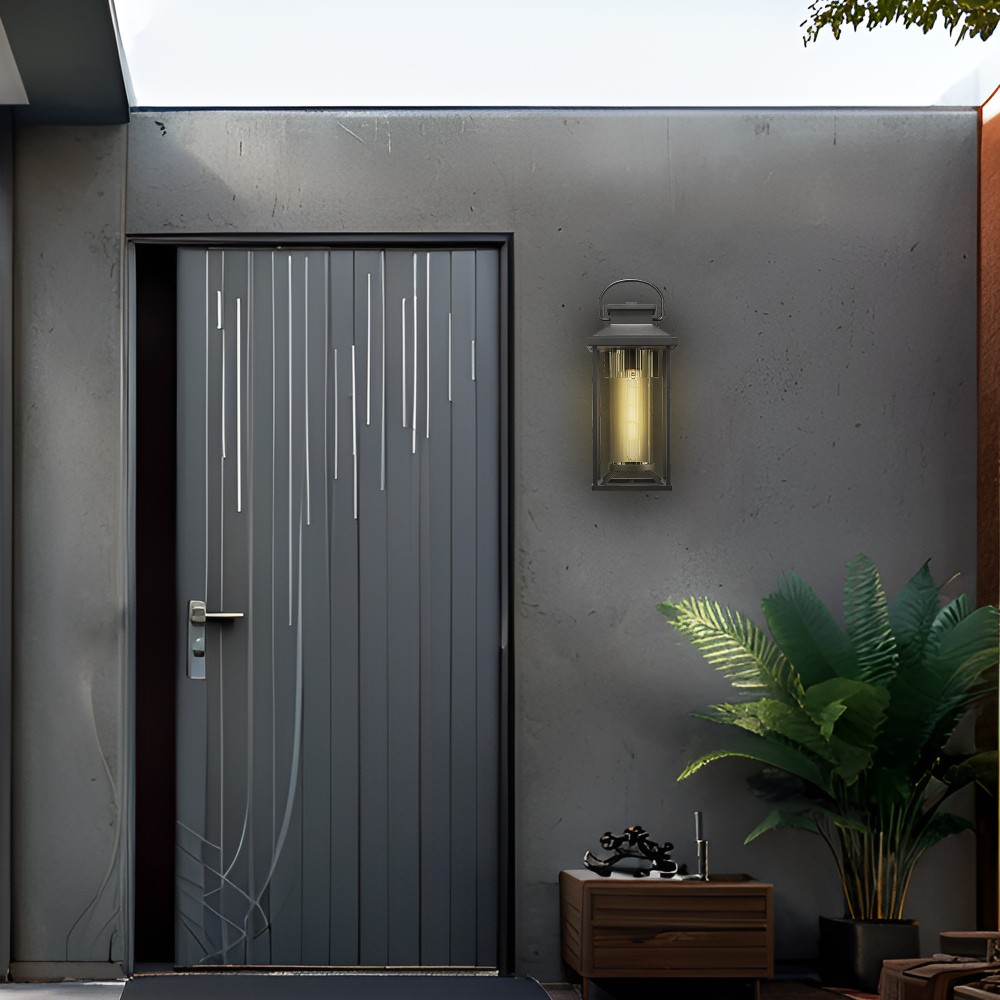 Outdoor Wall Mount Sconce Lantern Anti-Rust Waterproof