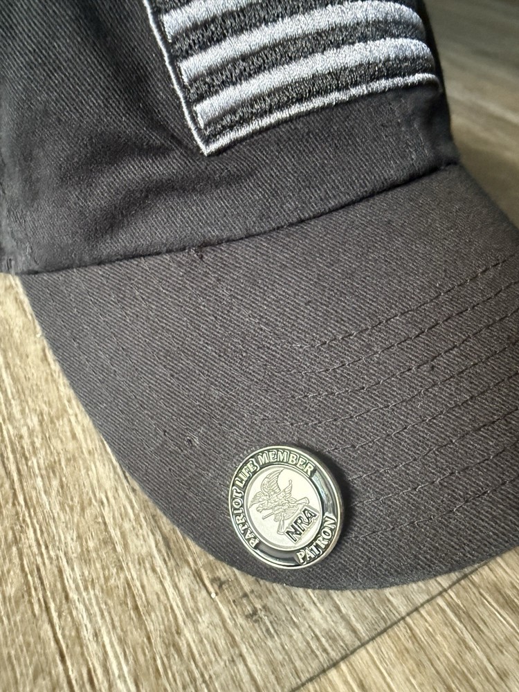 '47 Ball Cap Black One Size American Flag Patch
