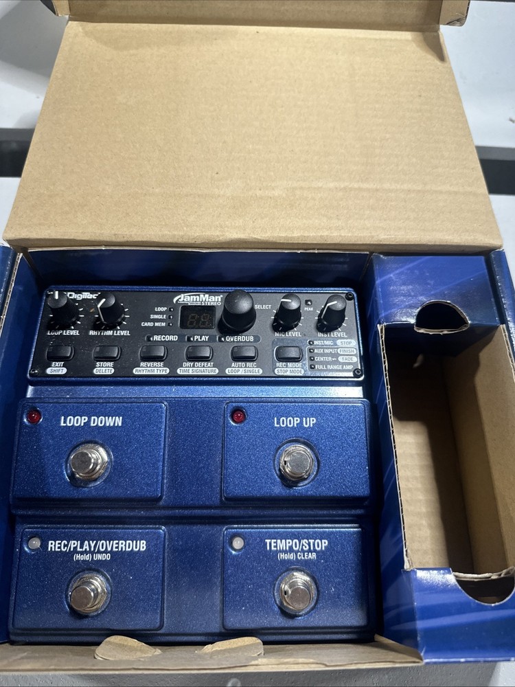 DigiTech JML2 JamMan Stereo Looper / Phrase / Sampler in the box NO POWER SUPPLY