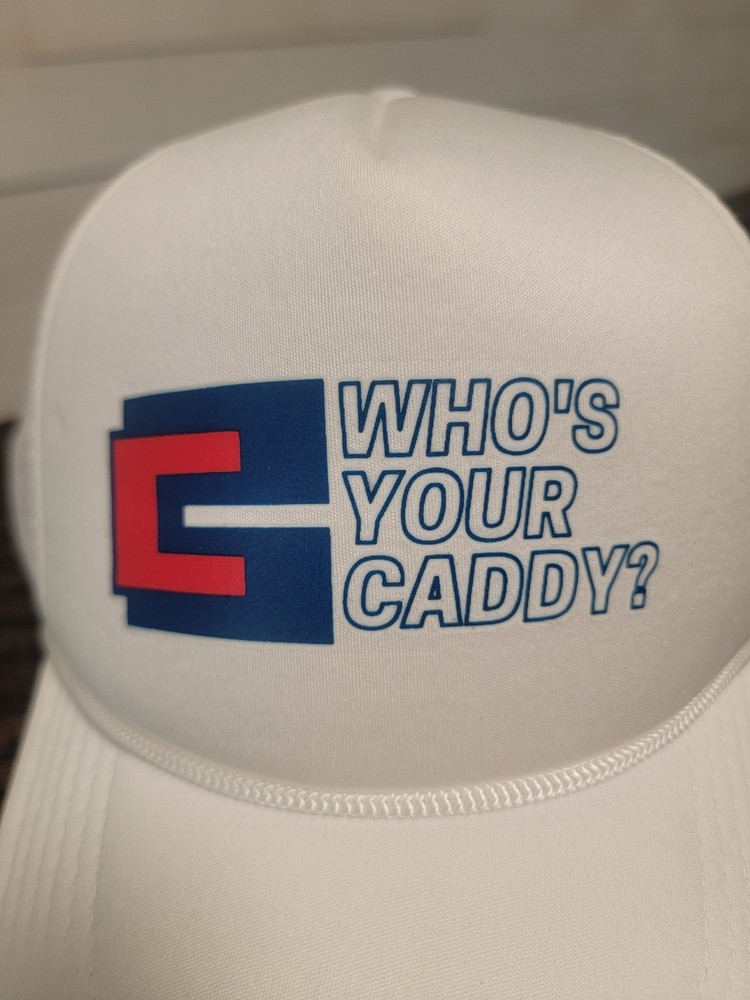Who' Your Caddy? Golf Snapback Cap Hat, *Not Worn*