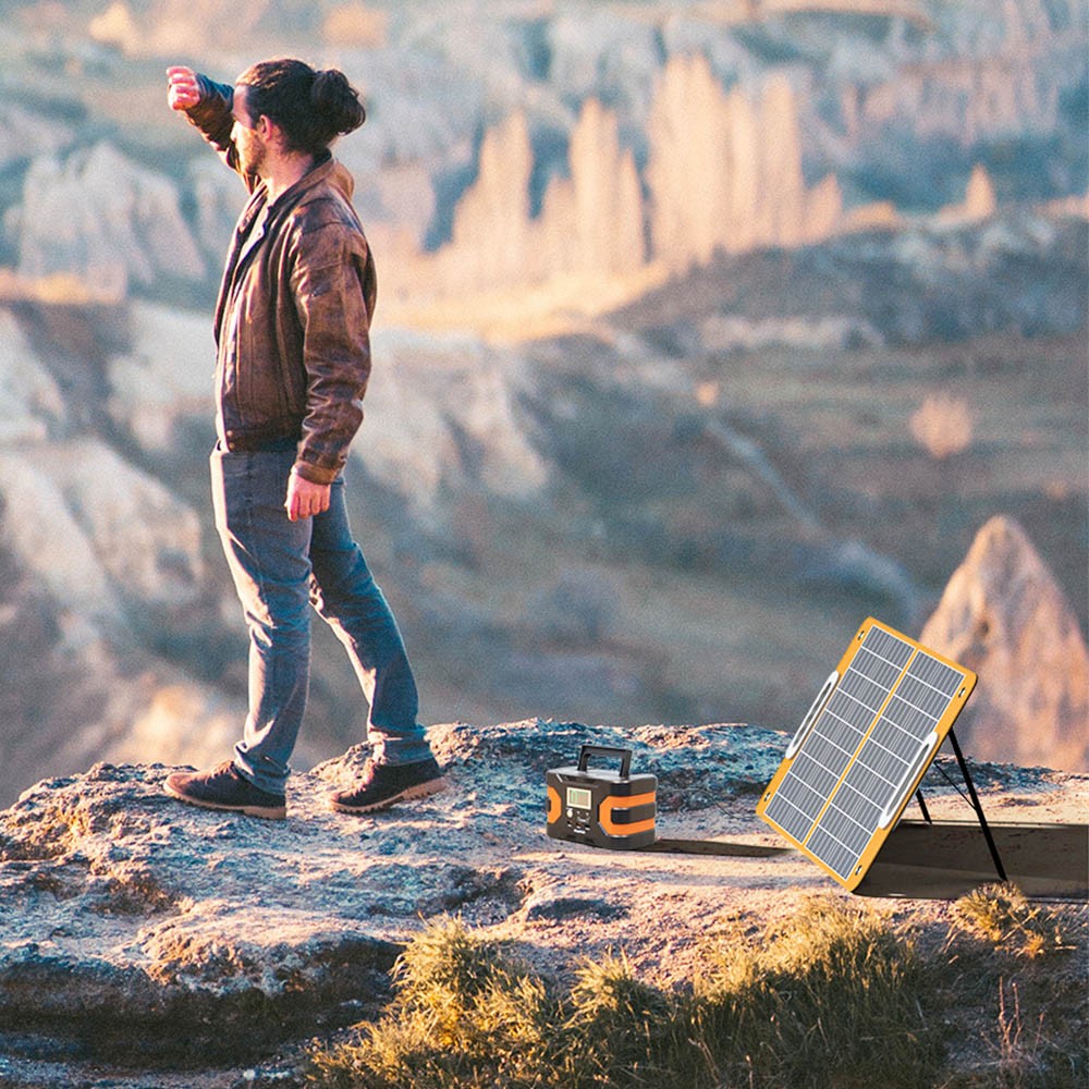 Flashfish TSP18V 60W Foldable Solar Panel Portable Solar Charger with DC/USB