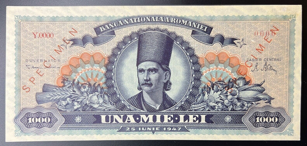 Romania 1000 lei 1947 Specimen