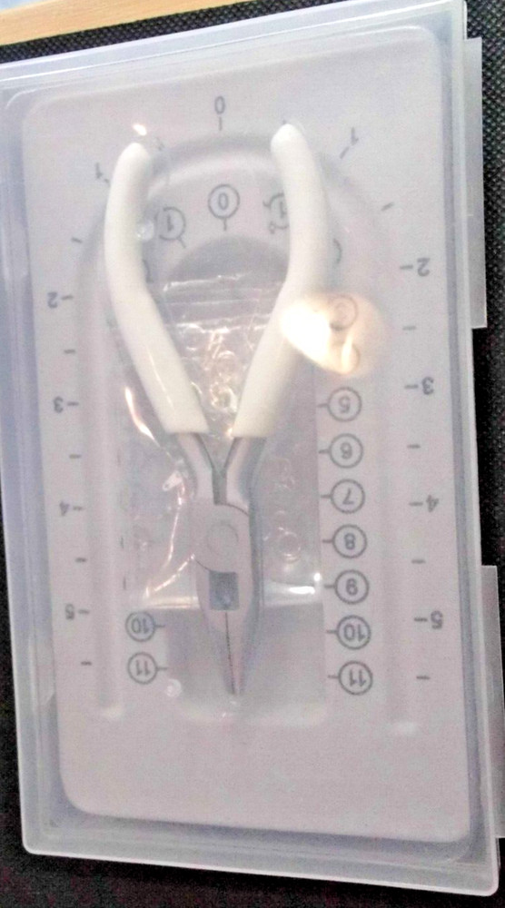 Beading Board 11" with Pliers and Findings - Description Below