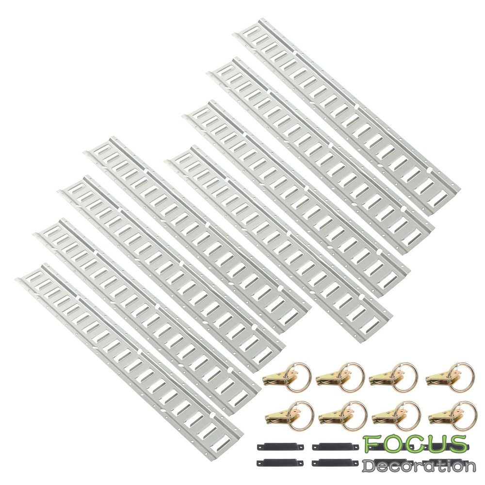 3' E Track Tie Down Enclosed Trailer (24Pack) Horizontal Flexible Multi Purpose