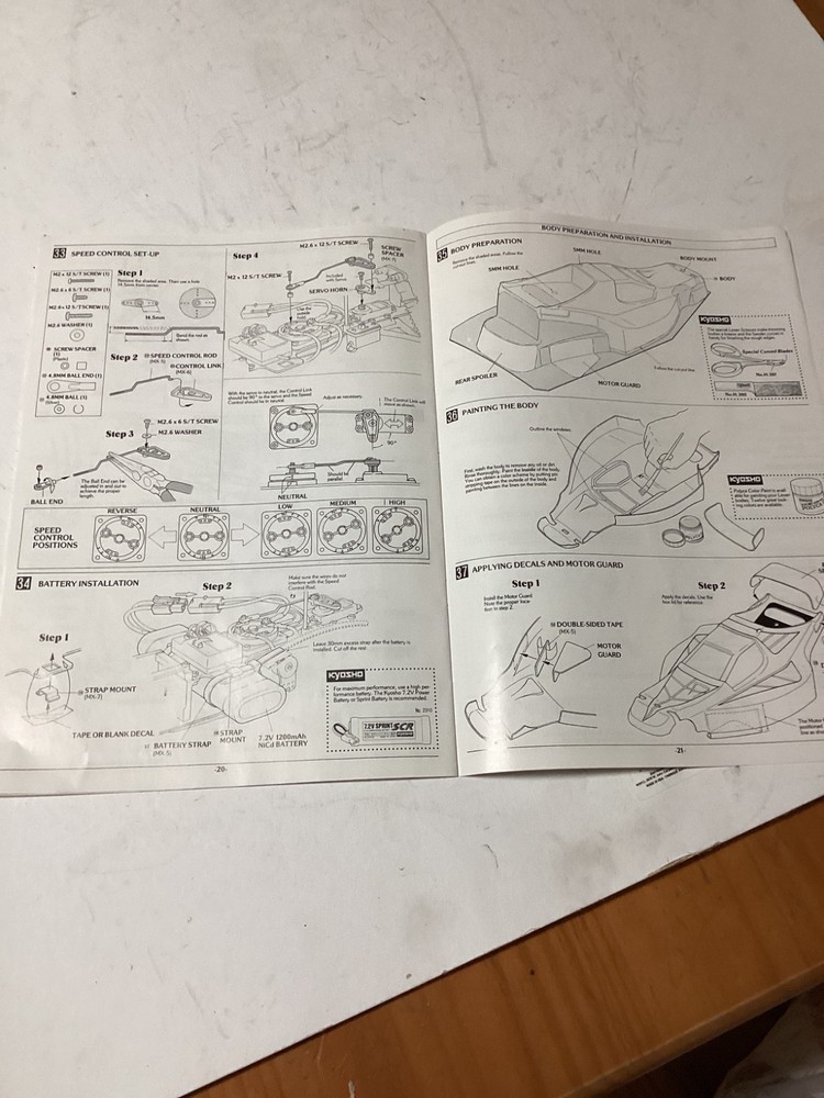 VINTAGE KYOSHO MAXXUM MANUAL