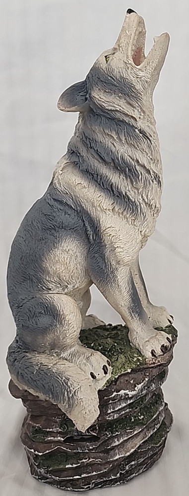Wolf Resin Sculpture Incense Burner