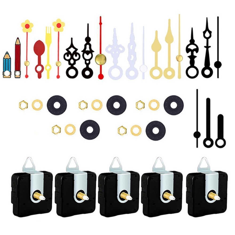 Quartz Clock Movement Replacement Kit Battery Powered Silent Operation