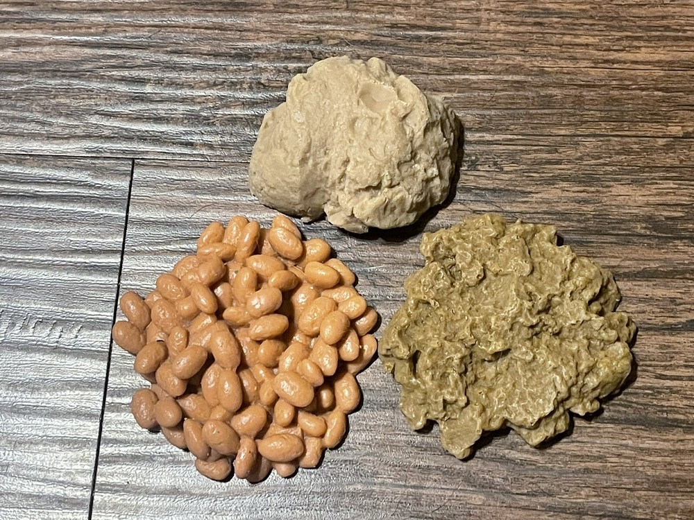Nasco Refried, Whole Bean Food, Replica, Nutritional Prop Bundle