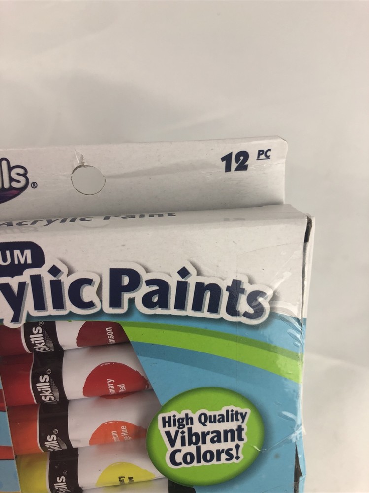 ArtSkills Acrylic Paints Assorted Colors 12 Count