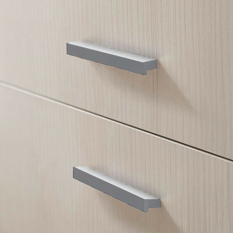 Matte Aluminum Silver Handles Pulls Kitchen/Bathroom Cabinet Hardware