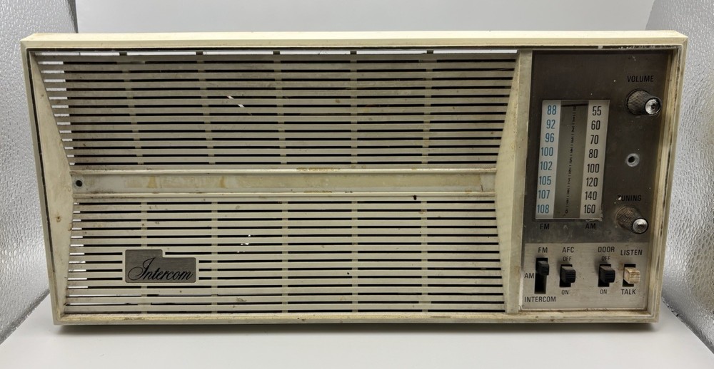 Vintage 70's Wall Intercom Radio Unit