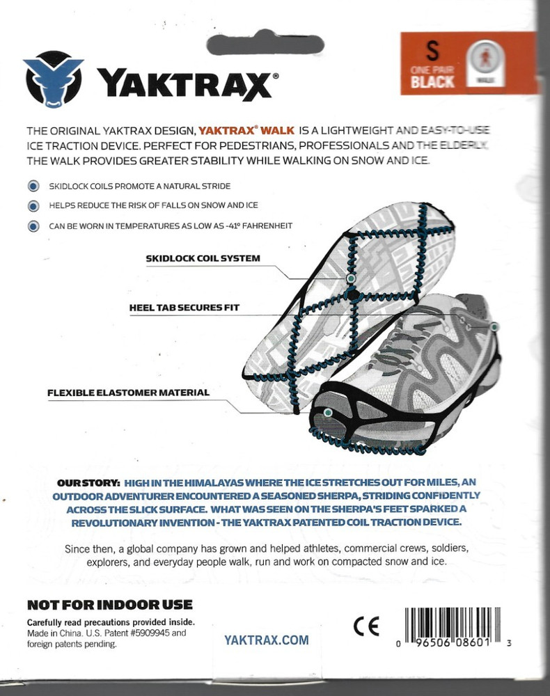 Yaktrax Walk Small New
