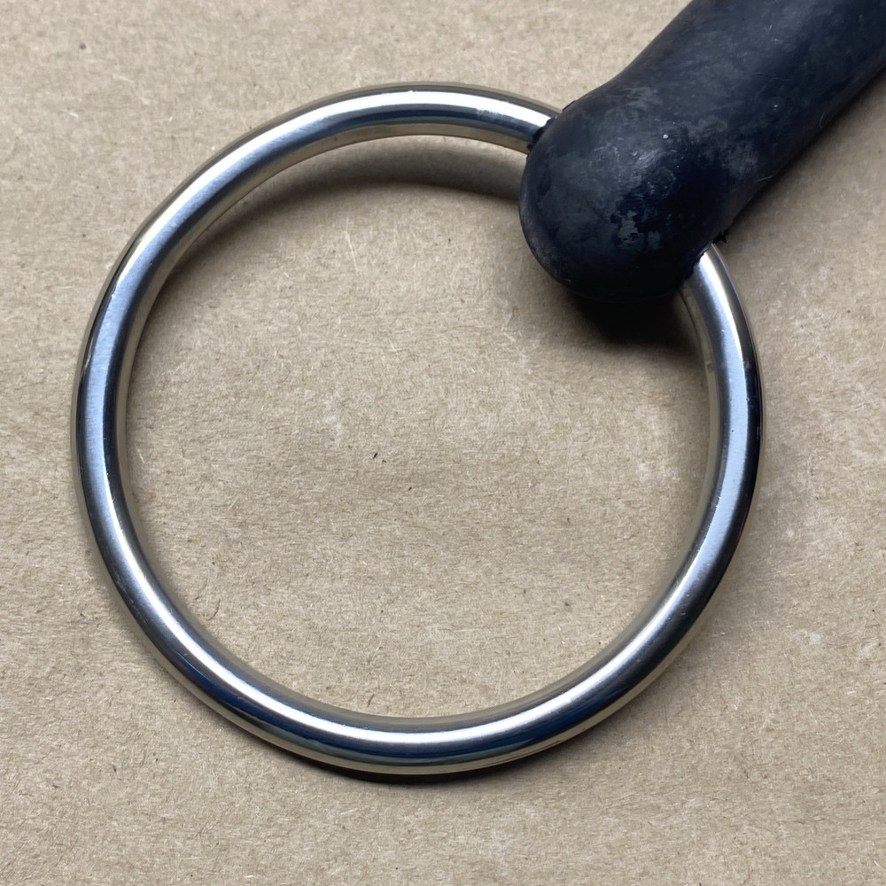Korsteel Solid Rubber Mouth Loose Ring Snaffle Bit
