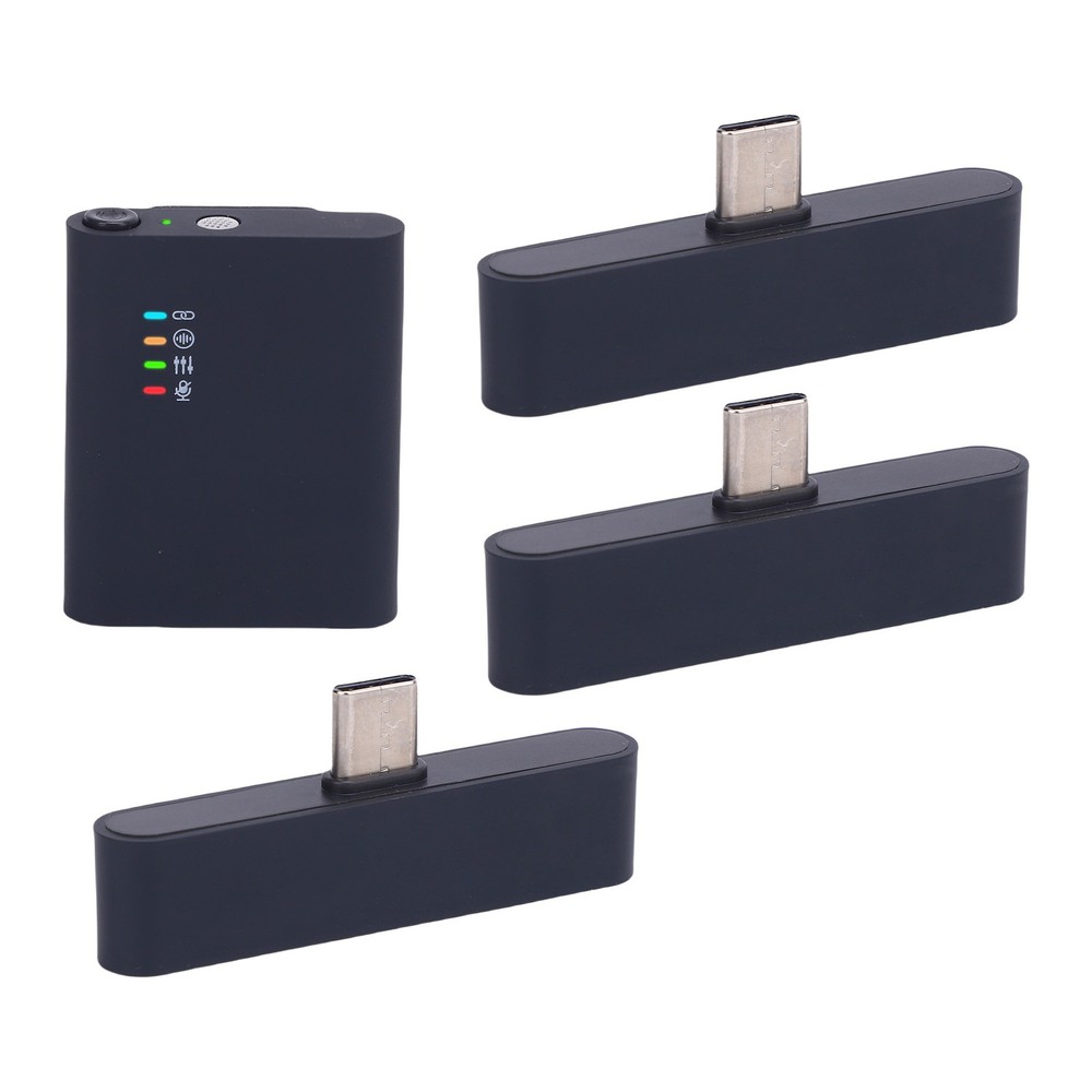 Wireless Lavalier Microphone System With 3 Receiver Noise Reduction CPSC