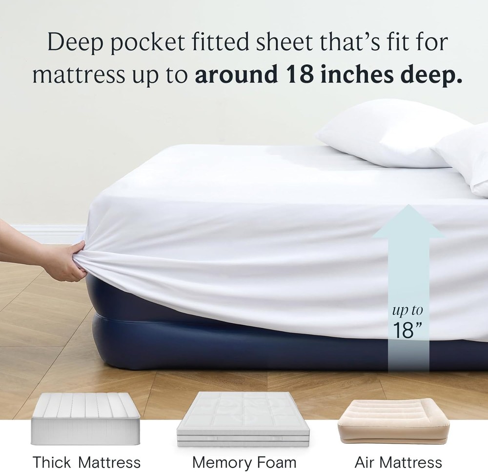 Microfiber 100% Polyester 4 piece King Sheet Set, Light Gray