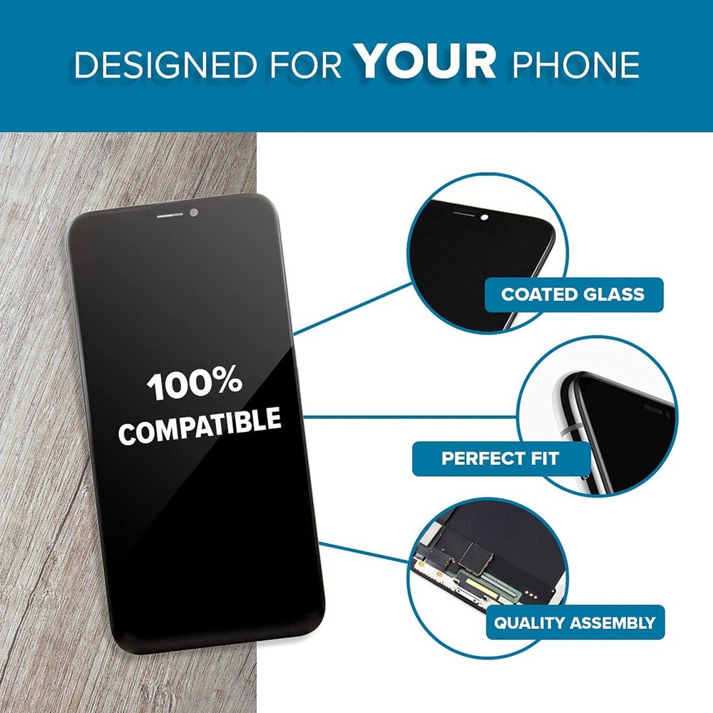 LCD Screen Replacement Compatible with iPhone 11 Pro Max 6.5 inch (Model A216...