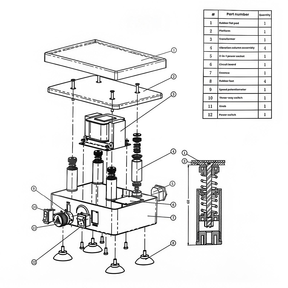 Oscillator Dental Technicians Embed Materials Phosphate Agar Gypsum Oscillator